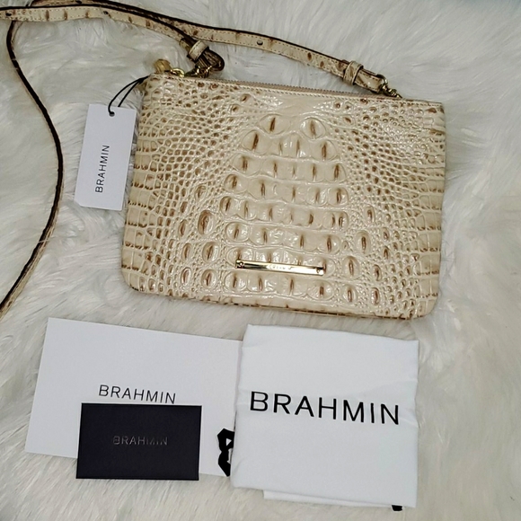 Brahmin Handbags - NWT Brahmin Perri Crossbody Bag Vanilla Melbourne